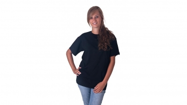 T-shirt unisex 190gr zwart bio & FT2