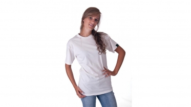 T-shirt unisex wit 140GR  bio & FT